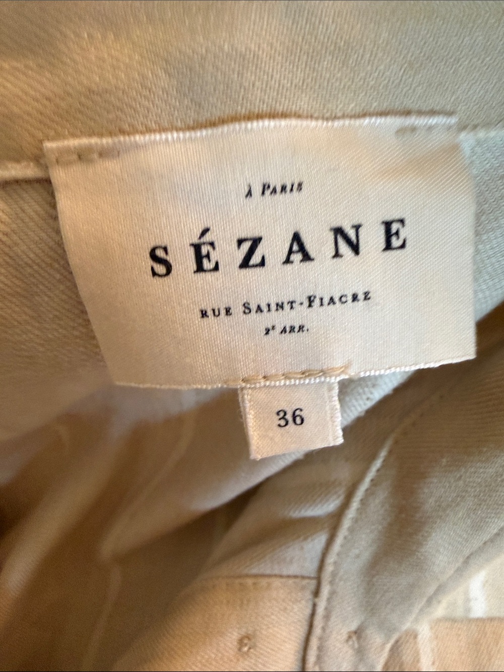 Sezane Alani Dress Belted Caftan 36 - Picture 6 of 6